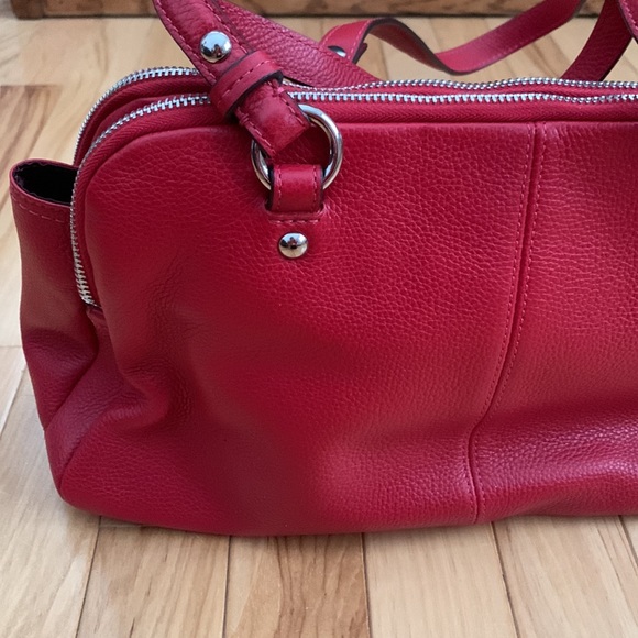 Coach red satchel handbag - Picture 7 of 16